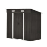 Livsip Garden Shed 1.94x1.21M Workshop Cabin Metal Base