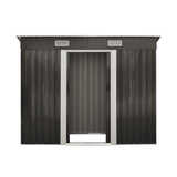 Livsip Garden Shed 2.38x1.31M Workshop Cabin Metal House