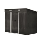 Livsip Garden Shed 2.38x1.31M Workshop Cabin Metal House - Front View