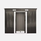 Livsip Garden Shed 2.38x1.31M Workshop Cabin Metal Base