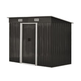 Livsip Garden Shed 2.38x1.31M Workshop Cabin Metal Base