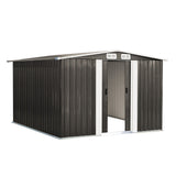 Livsip Garden Shed 2.57x2.05M Workshop Cabin Metal House