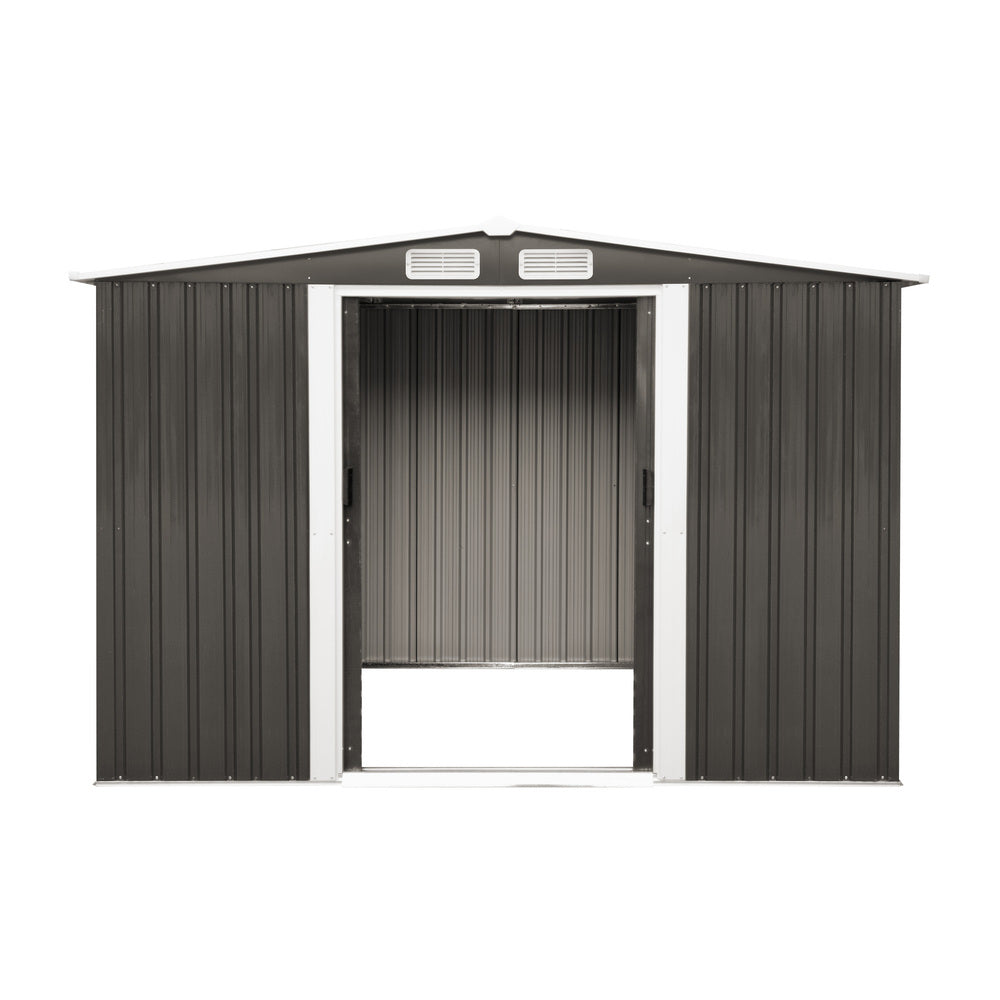 Livsip Garden Shed 2.57x2.05M Workshop Cabin Metal House