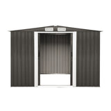 Livsip Garden Shed 2.57x2.05M Workshop Cabin Metal House - 45-Degree Angle