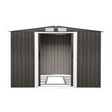 Livsip Garden Shed 2.57x2.05M Workshop Cabin Metal Base - 45-Degree Angle