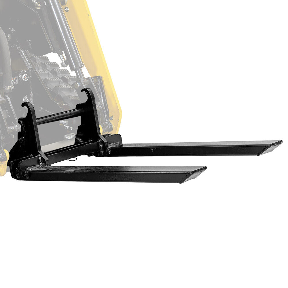 BAUMR-AG Pallet Forks Accessory for BSR5000 Mini Loader Skid Steer, Quick Connect Hydraulics, 150kg Rated Capacity