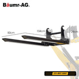 BAUMR-AG Pallet Forks Accessory for BSR5000 Mini Loader Skid Steer, Quick Connect Hydraulics, 150kg Rated Capacity - Rear View