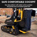 BAUMR-AG BSR5000 Mini Loader Skid Steer, with Bucket, 10hp OHV 4-Stroke Petrol Engine, 200kg Rated Operating Capacity