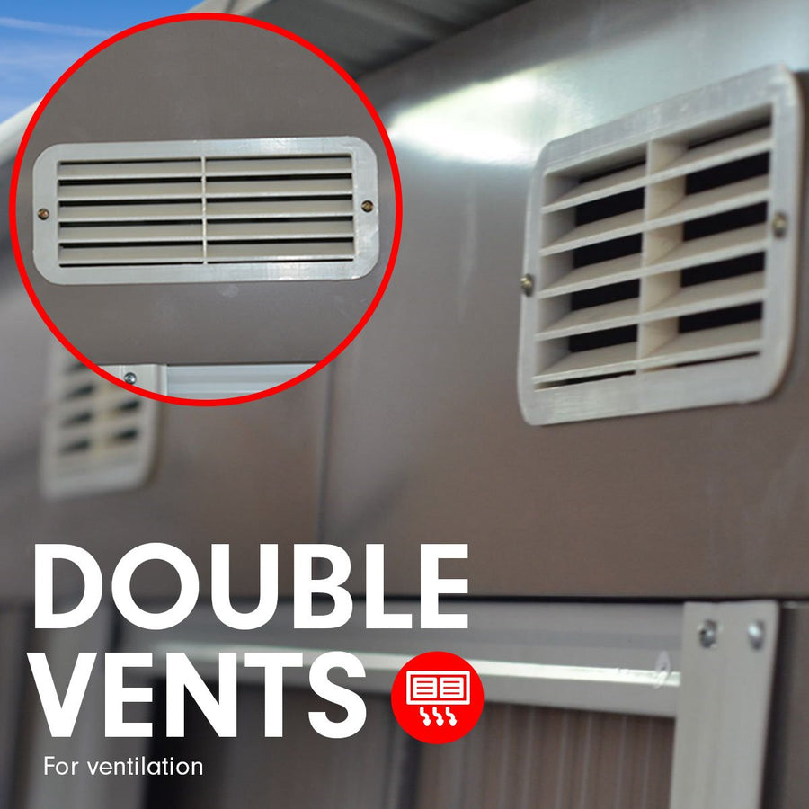 4ft x 6ft Garden Shed with Base Flat Roof Outdoor Storage - Grey