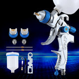 Giantz Spray Gun Paint Gun HVLP Gravity Feed 1.4mm 1.7mm 2.0mm Nozzles Included - Close-Up Angle