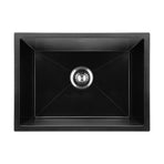 Welba Kitchen Sink 55x45cm Granite Basin Single Bowl Black, image 2