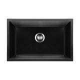 Welba Kitchen Sink 70x45cm Granite Basin Single Bowl Black