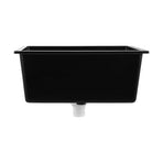 Welba Kitchen Sink 70x45cm Granite Basin Single Bowl Black