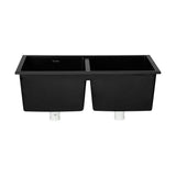 Welba Kitchen Sink Bathroom Basin Double Bowl 770mmx450mm - Front View