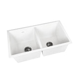 Welba Granite Sink Double Bowl 770mmx450mm White