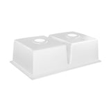 Welba Granite Sink Double Bowl 770mmx450mm White