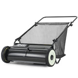 PlantCraft Push Lawn Sweeper, 26' Wide Leaf and Grass Clipping Collector