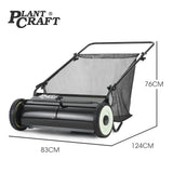 PlantCraft Push Lawn Sweeper, 26' Wide Leaf and Grass Clipping Collector