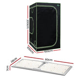 Green Fingers Grow Tent Light Kit 100x100x200CM 2200W LED Full Spectrum - Front View