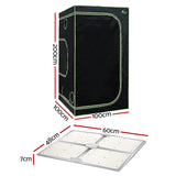 Green Fingers Grow Tent Light Kit 100x100x200CM 4500W LED Full Spectrum - Front View