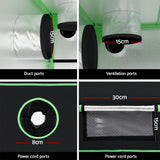 Green Fingers Grow Tent 100x60x180cm 4 Tiers Kits Hydroponics Indoor Grow System - Rear View