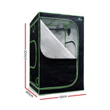 Green Fingers Grow Tent 120x120x200CM Hydroponics Kit Indoor Plant Room System - Front View