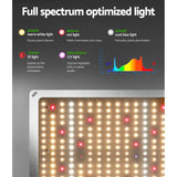 Green Fingers Grow Tent Light Kit 120x120x200CM 2200W LED Full Spectrum - Rear View