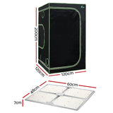 Green Fingers Grow Tent Light Kit 120x120x200CM 4500W LED Full Spectrum - Front View