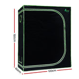 Green Fingers Grow Tent 120x60x150CM Hydroponics Kit Indoor Plant Room System - Front View