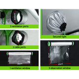 Greenfingers Grow Tent 120x60x210CM Height Adjustable Hydroponics Kit Indoor Grow System - Close-Up Angle