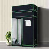 Greenfingers Grow Tent 120x60x210CM Height Adjustable Hydroponics Kit Indoor Grow System - Low Angle