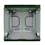Green Fingers Grow Tent 200x200x200CM Hydroponics Kit Indoor Plant Room System - Side View