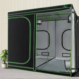 Green Fingers Grow Tent 200x200x200CM Hydroponics Kit Indoor Plant Room System - Low Angle