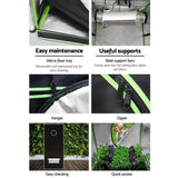 Green Fingers Grow Tent 240x120x200CM Hydroponics Kit Indoor Plant Room System - 45-Degree Angle
