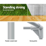 Green Fingers Grow Tent 240x120x200CM Hydroponics Kit Indoor Plant Room Black - 45-Degree Angle