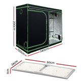 Green Fingers Grow Tent Light Kit 240x120x200CM 2200W LED Full Spectrum - Front View