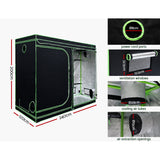 Green Fingers Grow Tent Light Kit 240x120x200CM 4500W LED Full Spectrum - Top-Down View