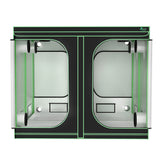 Green Fingers Grow Tent Kits 240x240x200cm Hydroponics Indoor Grow System Black - Side View