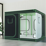 Green Fingers Grow Tent Kits 240x240x200cm Hydroponics Indoor Grow System Black - Close-Up Angle