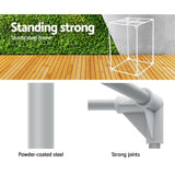 Green Fingers Grow Tent 60x60x90CM Hydroponics Kit Indoor Plant Room System - 45-Degree Angle