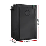 Green Fingers Grow Tent Kits 120x120x200cm Hydroponics Indoor Grow System - Front View