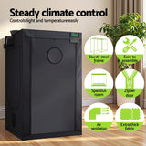 Green Fingers Grow Tent Kits 120x120x200cm Hydroponics Indoor Grow System - Top-Down View