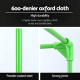 Green Fingers Grow Tent Kits 120x120x200cm Hydroponics Indoor Grow System - Rear View