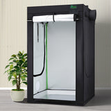Green Fingers Grow Tent Kits 120x120x200cm Hydroponics Indoor Grow System - Close-Up Angle