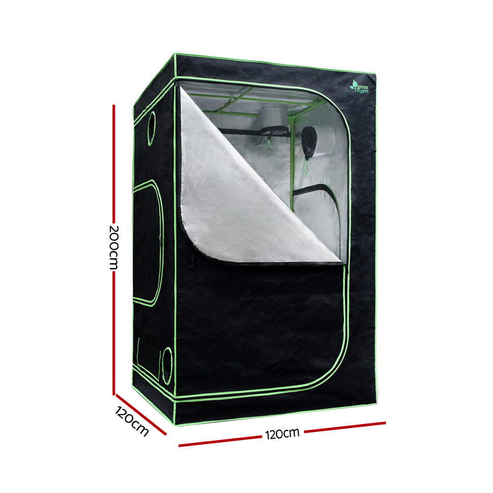 Green Fingers Grow Tent Light Kit 120x120x200CM 2000W LED 6 Vent Fan,Green Fingers Grow Tent Light K