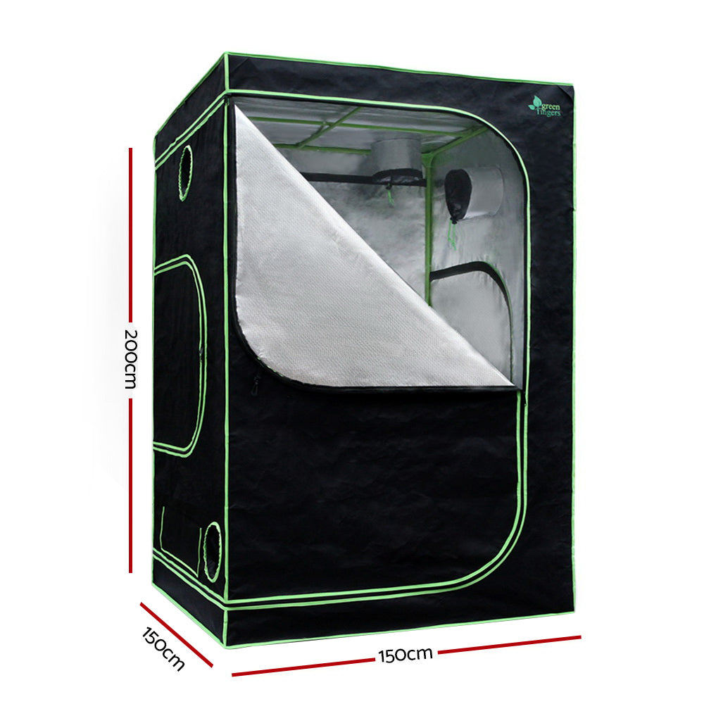 Green Fingers Grow Tent Light Kit 150x150x200CM 1000W LED 6 Vent Fan,Green Fingers Grow Tent Light Kit LED 1000W Full Spectrum 6 Vent 150x150x200CM