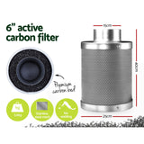 Green Fingers Grow Tent Light Kit 90x90x180CM 1000W LED 6 Vent Fan,Green Fingers Grow Tent Light Kit LED 1000W Full Spectrum 6 Vent 90x90x180CM - Rear View