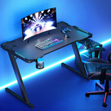 Artiss Gaming Desk Computer Desks LED Light 120CM - Close-Up Angle
