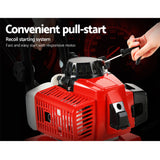 Giantz 88CC Tiller Garden Cultivator Rototiller 4 Blades Soil Plower Rotary Hoe - Rear View
