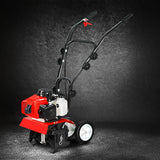 Giantz 88CC Tiller Garden Cultivator Rototiller 4 Blades Soil Plower Rotary Hoe - Low Angle